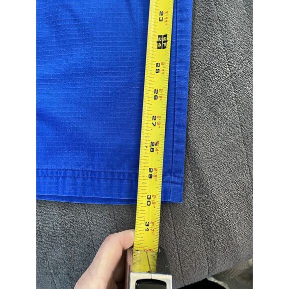 Blue Carhartt Sz L Pockets Elastic Waist Comfort Wide Leg Pants - Picture 10 of 10